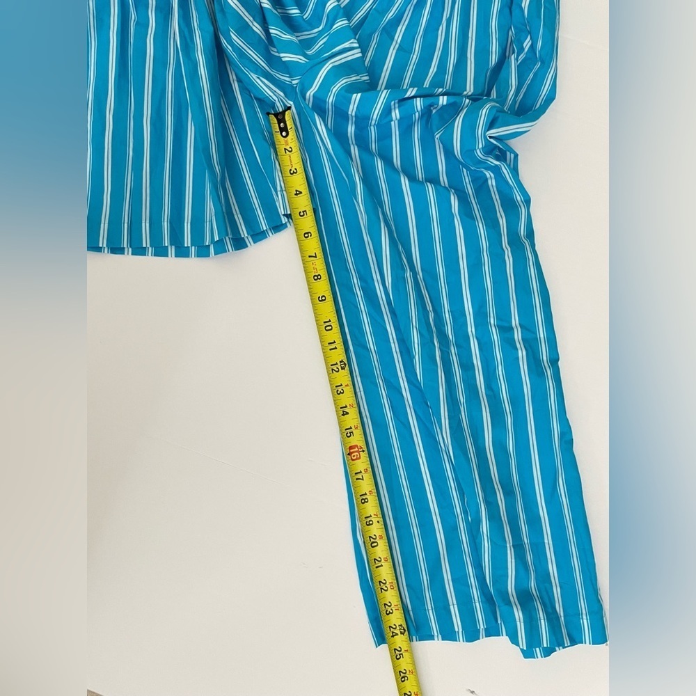 NEW Faithfull the Brand Anthropologie Baylee Jumpsuit Maya Stripe Print Blue L - Picture 6 of 8